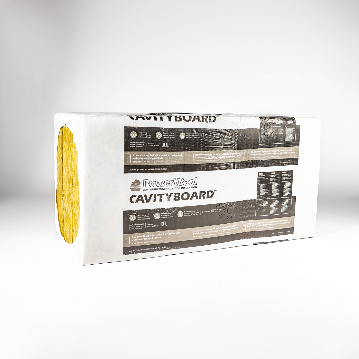 PowerWool Cavityboard Semi-Rigid Mineral Wool Insulation (Warehoos Exc