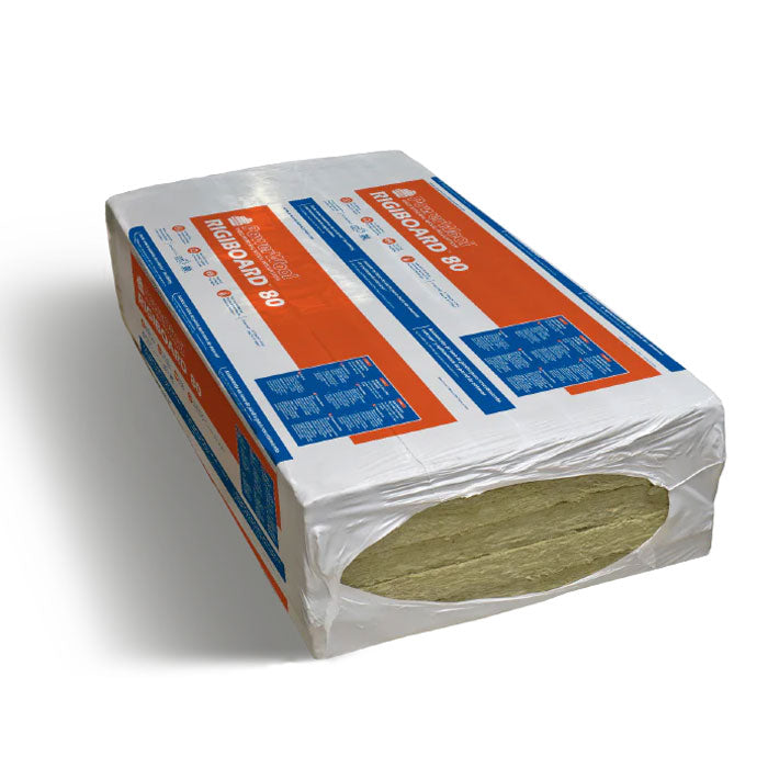 1.5" x 2' x 4' PowerWool RigiBoard 80 Rigid Mineral Wool Insulation (48 Square Feet Per Bag)