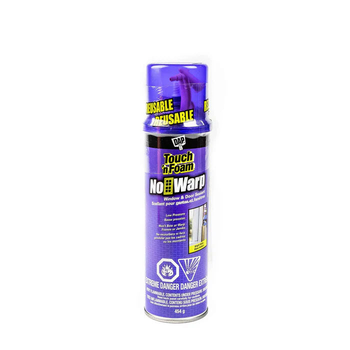 Mousse en spray Touch 'n Foam No Warp - Scellant pour portes et fenêtres