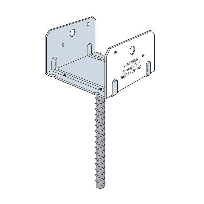 Simpson Strong-Tie RCPS 6x6 S4S Selle d'abri d'auto avec barres d'armature