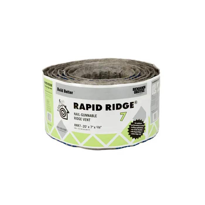 Benjamin Obdyke Rapid Ridge® 7 Ridge Vent - 7" x 20' Roll