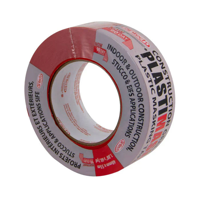 CANTECH Plastimask Red Masking Stucco Tape - 48 mm x 55 m