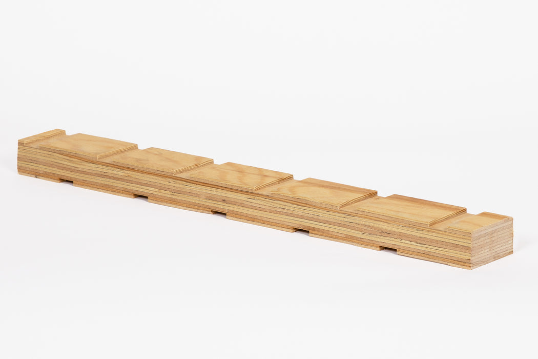 Stacked Highwood HighFlow rainscreen battens — engineered LVL timber from Highwood Timber Australia
