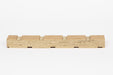 Close detail of HighFlow LVL batten grooved face showing continuous ventilation channel