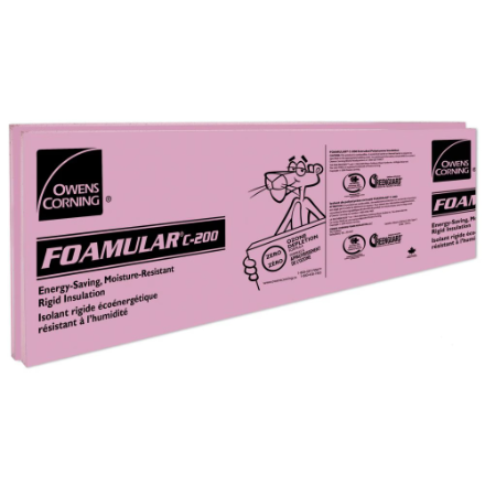 Owens Corning Foamular C-200 - 2.5" x 2' x 8' - 40bf