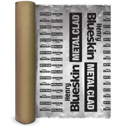 Henry Blueskin® Metal Clad® Self-Adhered Water Resistive Air Barrier - 9" x 100' Roll