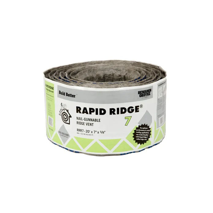 Benjamin Obdyke Rapid Ridge® 7 Ridge Vent - 7" x 20' Roll