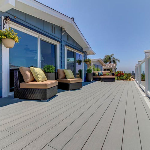 TimberTech Terrain Stone Ash Composite Decking Board