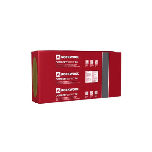 3 inch 2' x 4' Rockwool Comfortboard 80 - (24 square foot per bag) - Warehoos
