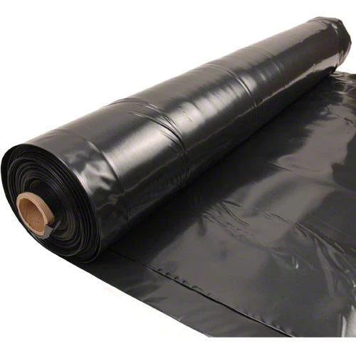10 Mil Poly - 20' x 100' Black Roll (2000 sqft) - Warehoos