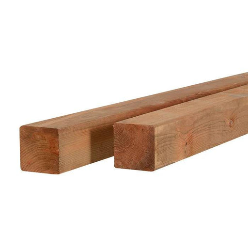 6" x 6" Brown Pressure Treated Lumber Post - 8', 10', 12' - Warehoos