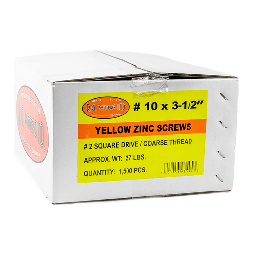 Yellow Zinc Framing Screws - Warehoos
