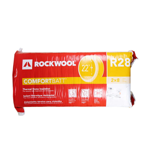 Rockwool Comfortbatt® R28 x 16" Mineral Wool Batt Insulation (29.9 sqft) - Warehoos